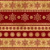 Christmas Throw Blanket Elegant Red Gold Accent Fleece Deken