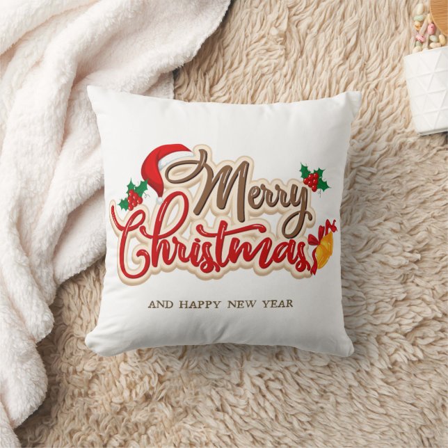 Christmas Throw Pillow – Festive Holiday Decor Kussen (Deken)
