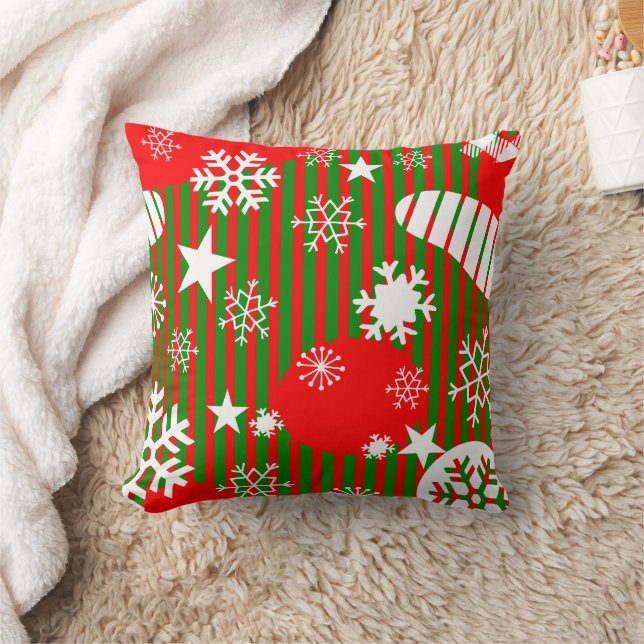 Christmas Throw Pillow – Joy to the World Kussen (Deken)