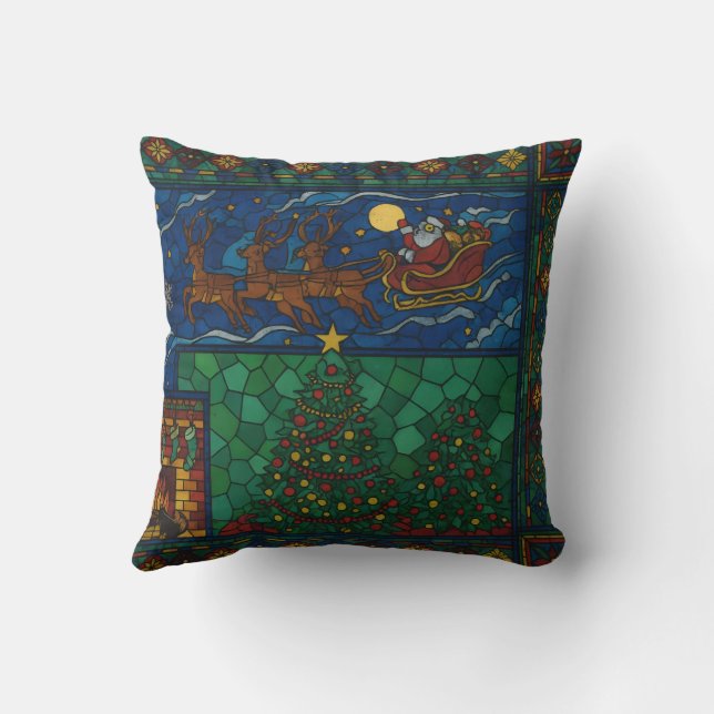 Christmas Throw Pillow Kussen (Achterkant)