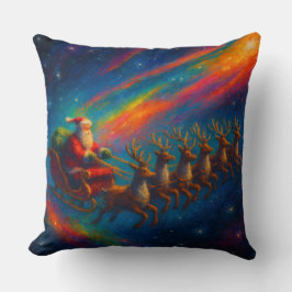 Christmas Throw Pillows - Santa & Reindeer Design  Kussen