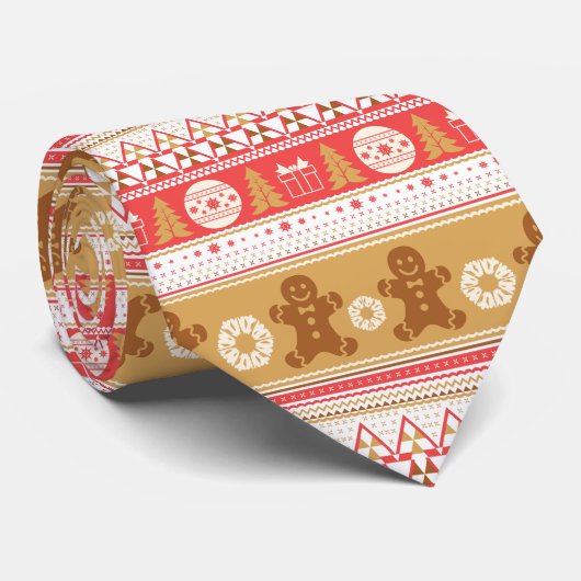 Christmas Tie Stropdas (Opgerold)