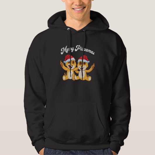 Christmas Tiger  Pizza Pizza Slice Pizza  Pizza Hoodie (Voorkant)