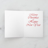 Christmas Tiger Wenskaart Feestdagen Kaart (Binnen)