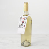 Christmas Time Is Better with Wine  Flessenhanger (Schuin)