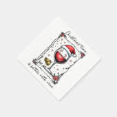 Christmas Time Is Better with Wine Servet (Hoek)