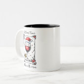 Christmas Time Is Better with Wine  Tweekleurige Koffiemok (Voorkant links)