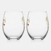 Christmas Time Is Better With Wine Wijnglas Zonder Voet (Links)
