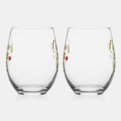 Christmas Time Is Better With Wine Wijnglas Zonder Voet (Rechts)