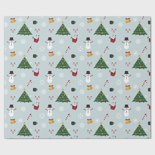Christmas Time Wrapping Paper Cadeaupapier (Vlak)