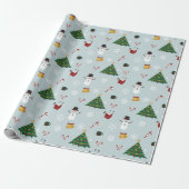 Christmas Time Wrapping Paper Cadeaupapier (Uitgerold)