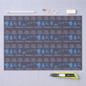 Christmas Tissue Paper - Blue Silhouette Design Tissuepapier (Craft)