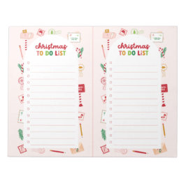 Christmas to do lijst checklist Notitieblok