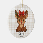 Christmas Toddler Girl's Reindeer Ornament (Rechts)