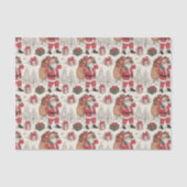 Christmas Toile Chinoiserie Tissuepapier (Voorkant)