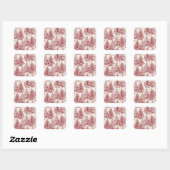 Christmas toile sticker (Vel)
