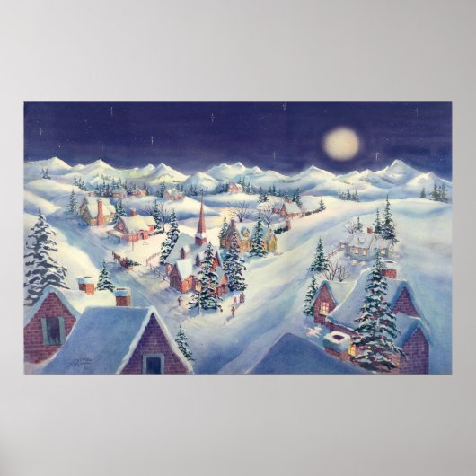 CHRISTMAS TOWN by SHARON SHARPE Poster (Voorkant)