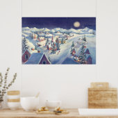 CHRISTMAS TOWN by SHARON SHARPE Poster (Keuken)