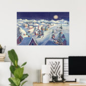 CHRISTMAS TOWN by SHARON SHARPE Poster (Thuiskantoor)