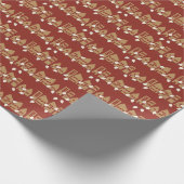 Christmas town Gift wrap Cadeaupapier (Hoek)