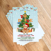 Christmas Toy Drive Donation Tree & Teddy Bear Flyer