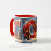 Christmas TOY Festive Holiday Coffee Mug Mok (Voorkant links)