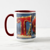Christmas TOY Mug Holiday Kids & Sparkling Letters Mok (Links)
