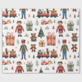 Christmas Toyland & Trains Wrapping Paper for Kids Cadeaupapier (Vlak)