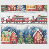Christmas Toyland & Trains Wrapping Paper for Kids Cadeaupapier (Vlak)