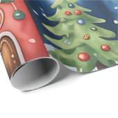 Christmas Toyland & Trains Wrapping Paper for Kids Cadeaupapier (Rol Hoek)