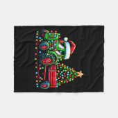 Christmas Tractor Boys Santa Xmas Farm Truck  Fleece Deken (Voorkant (Horizontaal))