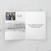 Christmas Train Bridge Fotosjabloon Kaart door Jan (Binnen)