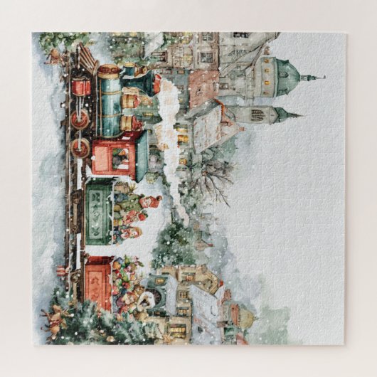 Christmas train legpuzzel (Horizontaal)