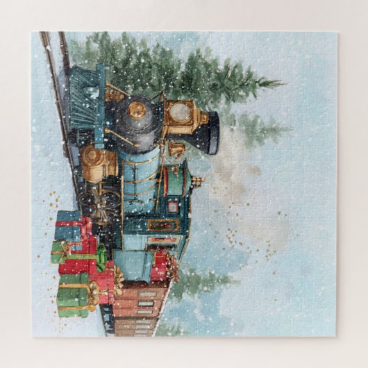 Christmas train legpuzzel (Horizontaal)