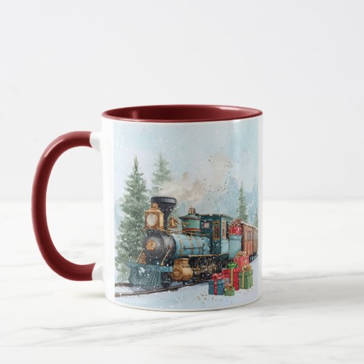 Christmas Train Mok (Links)