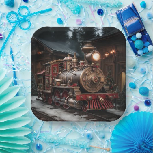 Christmas Train Papieren Bordje (Feest)