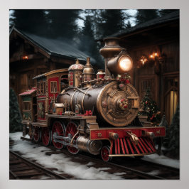 Christmas Train Poster