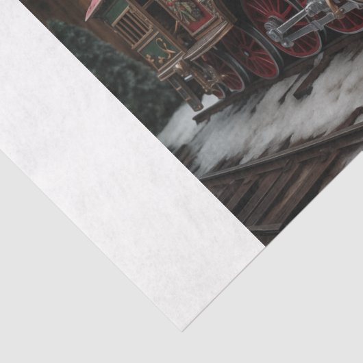 Christmas Train Tissuepapier (Detail)