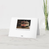 Christmas Tram in Milaan Feestdagen Kaart (Achterkant)