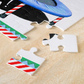 Christmas Trampoline Jigsaw Puzzle Legpuzzel (Zijkant)