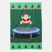 Christmas Trampoline Mrs. Claus Theedoek (Verticaal)