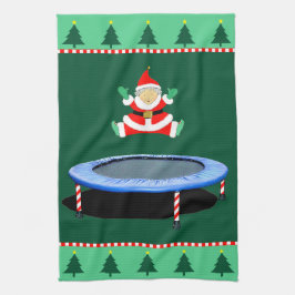 Christmas Trampoline Mrs. Claus Theedoek
