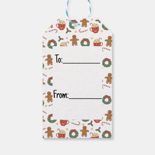 Christmas treat cadeau label cadeaulabel (Achterkant)