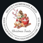 Christmas Treats Baking Modern label<br><div class="desc">Speciaal voor jou!</div>