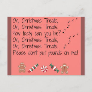 Christmas Treats Postcard Feestdagenkaart
