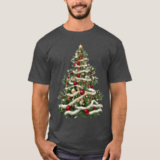 Christmas tree3 retro t-shirt