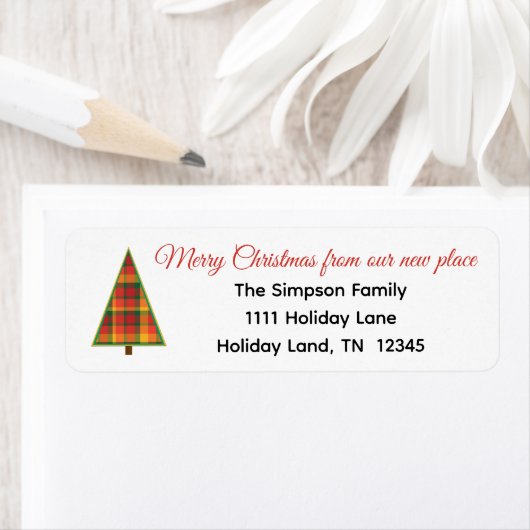 Christmas Tree Adreswijziging Retouradres Etiket (Insitu)