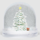 Christmas Tree and Gift  Sneeuwbol (Achterkant)