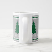 Christmas Tree and Snowflakes Pattern, Grote Koffiekop (Achterkant)