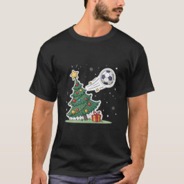 Christmas tree and soccer t-shirt